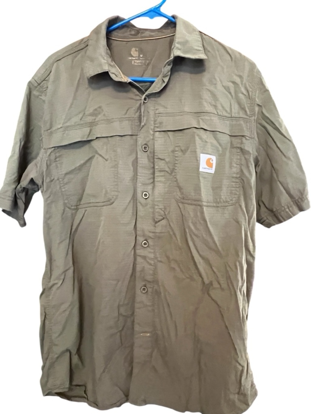 Carhartt Force Men's Size Medium Made In Jordan Relaxed Fit BF Camp Shirt!